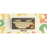Iqunix OG80 Happy Ape Wireless Mechanical Keyboard Zwart, US lay-out (QWERTY), IQUNIX Moonstone, 80% (TKL)	, RGB leds, Hot-swappable, PBT, 2.4GHz | Bluetooth 5.1 | USB-C