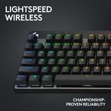 Logitech PRO X TKL RGB mechanisch gaming toetsenbord Zwart, US-International lay-out (QWERTY), GX Brown, 80% (TKL)	, RGB leds, PBT Doubleshot keycaps, 2,4 GHz | Bluetooth | USB-C