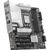 MSI PRO B860M-A WIFI socket 1851 moederbord Zwart/zilver, RAID, 5Gb-LAN, Wi-Fi 7, BT, Sound, ATX