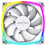 Montech AX120 fan PWM 3-pack RGB case fans Wit, 3 stuks, 120 x 120 x 25 mm