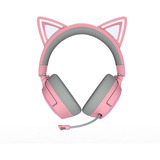 Razer Kraken Kitty V3 Pro Quartz over-ear gaming headset Roze/grijs