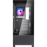 SilverStone Lucid 05 mini tower behuizing Zwart | 2x USB-A | 1x USB-C | RGB | Tempered Glass
