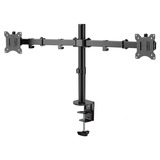 goobay Monitor Mount Dual Flex 17 - 32 inch (43 - 81 cm), max. 8 kg monitorarm Zwart