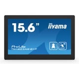 iiyama ProLite TW1623AS-B1P 15.6" Public Display Zwart, Touch, HDMI, Audio, USB, LAN (PoE), Android 13