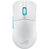 ASUS ROG Harpe Ace Aim Lab Edition gaming muis Wit, 100 - 36.000 dpi, USB 2.0, 2,4 GHz, Bluetooth, RGB leds