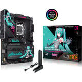 ASUS ROG Strix X870E-H Gaming WiFi7 Hatsune Miku Edition socket AM5 moederbord Zwart, RAID, 5 Gb-LAN, WLAN, BT, Sound, ATX