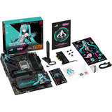 ASUS ROG Strix X870E-H Gaming WiFi7 Hatsune Miku Edition socket AM5 moederbord Zwart, RAID, 5 Gb-LAN, WLAN, BT, Sound, ATX