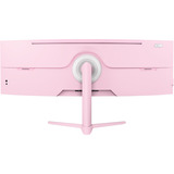 Arozzi Nova Curved 49" UltraWide gaming monitor Roze, 165 Hz, 1x DisplayPort, 2x HDMI, 1x USB-C, Audio, Adaptive Sync