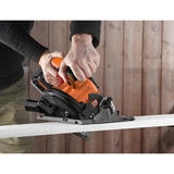 BLACK+DECKER 18V Brushless cirkelzaag 165mm handcirkelzaag Zwart/oranje, Accu en oplader niet inbegrepen