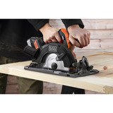 BLACK+DECKER BLCCS78N-XJ 18V Cirkelzaag 165mm handcirkelzaag Zwart/oranje, Accu en oplader niet inbegrepen