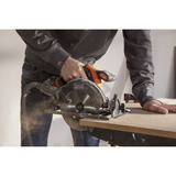 BLACK+DECKER BLCCS78N-XJ 18V Cirkelzaag 165mm handcirkelzaag Zwart/oranje, Accu en oplader niet inbegrepen