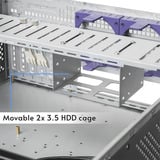 Chieftec UNC-409S-AIO-OP rack behuizing Zwart