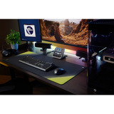 Corsair SKIFF 100 RGB gaming toetsenbord Zwart, US lay-out (QWERTY), Membraan, 100%, RGB-leds