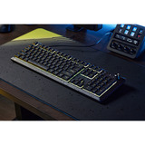 Corsair SKIFF 100 RGB gaming toetsenbord Zwart, US lay-out (QWERTY), Membraan, 100%, RGB-leds