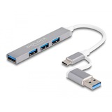 DeLOCK 64214 usb-hub 3x USB-A 2.0, 1x USB-A 3.2 Gen 1 (5 Gbit/s)