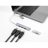 DeLOCK 64214 usb-hub 3x USB-A 2.0, 1x USB-A 3.2 Gen 1 (5 Gbit/s)