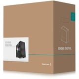 DeepCool CH360 DIGITAL mini tower behuizing Zwart | 1x USB-A | 1x USB-C | RGB | Window