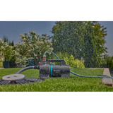 GARDENA Besproeiingspomp 5200 Silent Set met slang en aanzuigunit Donkergrijs/turquoise, 09085-20 | Pomp | 20 m slang | 3,5 m aanzuigunit