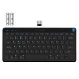 JLab GO draadloos Bluetooth toetsenbord Zwart, US lay-out, Scissor switches, TKL, Bluetooth 5 / 2.4 GHz