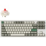 Keychron Q3 Max-P1 RGB mechanisch toetsenbord Wit, US lay-out (QWERTY), Gateron Jupiter Red, 80% (TKL)	, RGB leds, KSA double-shot PBT, hot swap, Knob, 2.4GHz | Bluetooth 5.1 | USB-C
