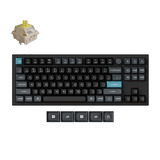 Keychron Q3 Ultra-M4 8K Wireless Custom Mechanical Keyboard, toetsenbord Zwart, US lay-out, Keychron Silk POM Banana, 80% (TKL), RGB, Hot swap, 8K, 2.4 GHz / Bluetooth 5.2 / USB-C