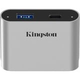 Kingston Workflow USB miniHub dockingstation Zilver/zwart, USB-C, USB-A