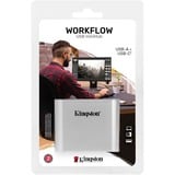 Kingston Workflow USB miniHub dockingstation Zilver/zwart, USB-C, USB-A