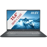 MSI Prestige 15 A12UD-022NL 15.6" laptop Grijs | i7-1280P | RTX 3050 Ti | 32 GB | 2 TB SSD