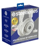 SteelSeries Arctis Nova 5P Wireless over-ear gaming headset Wit, Bluetooth 5.3 / 2.4 GHz, Pc, PlayStation 4, PlayStation 5