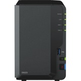 Synology DiskStation DS223 incl. 2x WD Red Plus 4 TB harde schijf nas Zwart