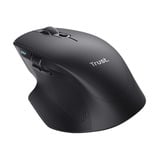 Trust Ozaa+ Draadloze Muis Zijscrollwiel Oplaadbaar  Zwart, 800-3200 Dpi, 2.4GHz, 2x Bluetooth