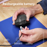 Trust Ozaa+ Draadloze Muis Zijscrollwiel Oplaadbaar  Zwart, 800-3200 Dpi, 2.4GHz, 2x Bluetooth