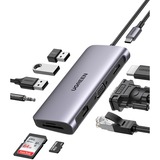 Ugreen 10-in-1 USB C Hub usb-hub Zilver