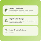 Yubico YubiKey 5C NFC security key Zwart, USB-C 2.0, NFC