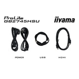 iiyama G-Master Black Hawk GB2745HSU-B2 27" gaming monitor Zwart, 100Hz, HDMI, DisplayPort, USB, Audio, Adaptive Sync