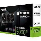 ASUS TUF Gaming GeForce RTX 5060 Ti OC 16G grafische kaart 3x DisplayPort, 1x HDMI