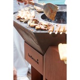 Barbecook Nestor Island uit cortenstaal houtbarbecue 