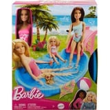 Barbie Blonde pop met zwembad en glijbaan 