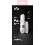 Braun Brau Face Mini Hair Remover FS1000    wh ontharingsapparaat Wit/chroom