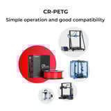 Creality CR-PETG 3D Printing Filament Rood, 1kg 3d-filament 