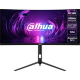 Dahua DHI-LM30-E330CA 30" Curved UltraWide gaming monitor Zwart/rood, 200 Hz, HDMI, DisplayPort 