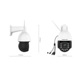 Foscam Foscam SD4H, 2K/4MP Dual-Band WiFi Wh beveiligingscamera Wit