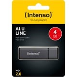 Intenso Alu Line 4 GB usb-stick Zwart