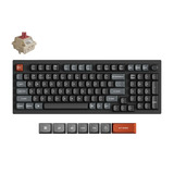 Keychron V5 Ultra 8K Wireless Custom Mechanical Keyboard Zwart, US lay-out (QWERTY), Keychron Silk POM Red, 96%, 96%, RGB, Hot swap, 2.4 GHz / Bluetooth 5.3 / USB-C