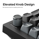 Keychron V5 Ultra 8K Wireless Custom Mechanical Keyboard Zwart, US lay-out (QWERTY), Keychron Silk POM Red, 96%, 96%, RGB, Hot swap, 2.4 GHz / Bluetooth 5.3 / USB-C