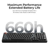 Keychron V5 Ultra 8K Wireless Custom Mechanical Keyboard, toetsenbord Zwart, US lay-out, Keychron Silk POM Red, 96%, RGB, Hot swap, 2.4 GHz / Bluetooth 5.3 / USB-C