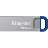 Kingston DataTraveler Kyson USB Flash Drive 128 GB usb-stick Zilver/blauw, USB-A 3.2 (5 Gbit/s)