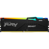 Kingston FURY Beast RGB 32 GB DDR5-5200 (1x 32 GB) werkgeheugen Zwart, KF552C40BB2A-32, XMP 3.0, EXPO
