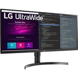 LG 34WN750-B 34" UltraWide Gaming Monitor Zwart, 2x HDMI, DisplayPort, 2x USB-A 3.2 (5 Gbit/s)