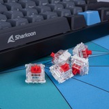 Sharkoon Gateron PRO 2.0 RED Switch-Set keyboard switches Rood/transparant, 35 stuks